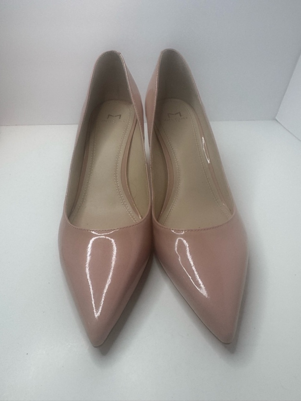 Marc Fisher Mizlas Nude Patent Leather Pumps Women's Size 8M